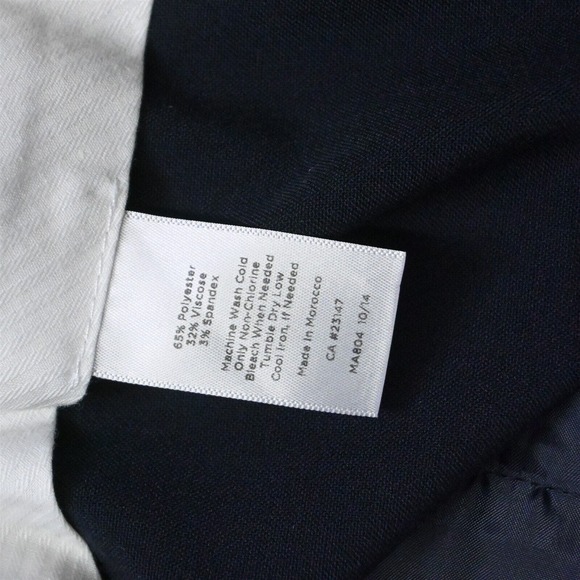 Talbots 2 Navy Blue Signature Slim Trouser‎ Dress Pants - Picture 4 of 7
